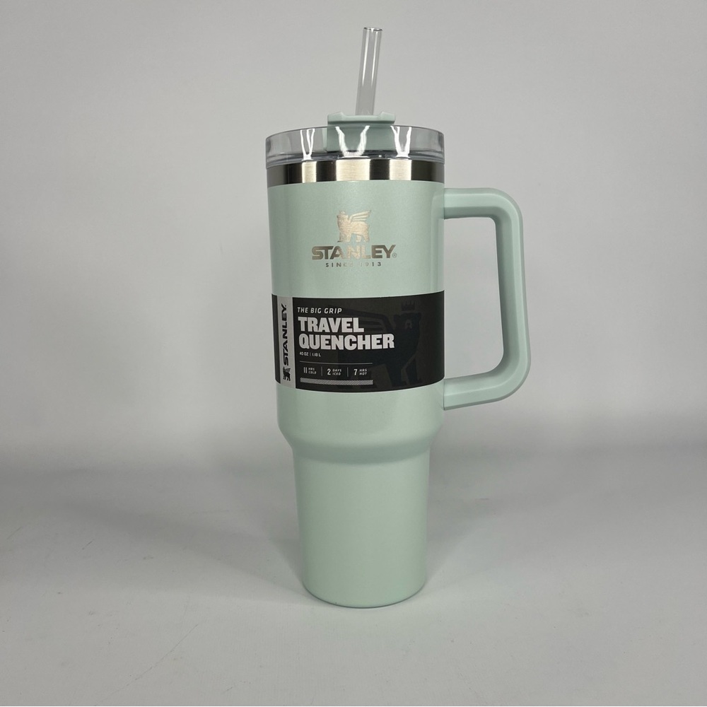 Stanley 40 oz Big Grip Adventure Quencher Tumbler Spearmint Pearlescent